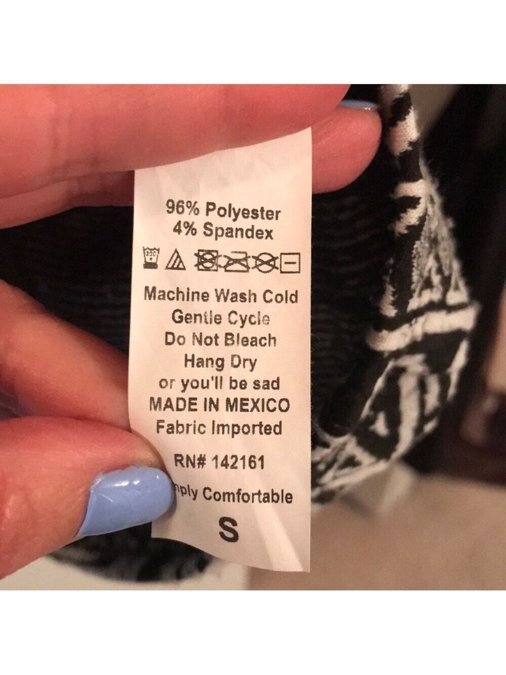 Lularoe Black and White Aztec Amelia - Picture 4 of 5